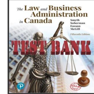 Test-Bank-For-Law-and-Business-Administration-in-Canada-The-15th-Edition-by-J-E.-Smyth-Dan-Soberman-A-J.-Easson-Shelley-McGill